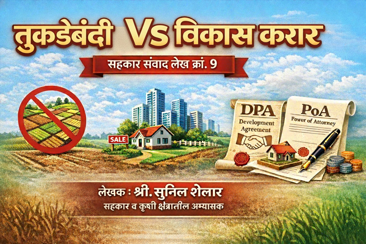 तुकडेबंदी कायदा आणि विकास करार : इतिहास आणि बदललेले वास्तव